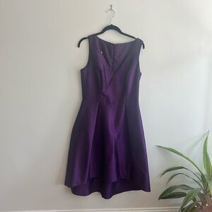 Alfred Sung purple flowy dress